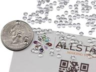 🔍 allstarco 3mm round clear magnifying acrylic cabochons: 200 pieces for diy jewelry making, earrings & pendants logo