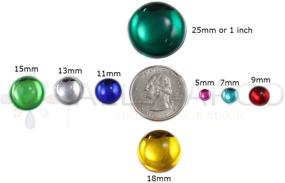 img 1 attached to 🔍 Allstarco 3mm Round Clear Magnifying Acrylic Cabochons: 200 Pieces for DIY Jewelry Making, Earrings & Pendants