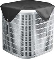 🌬️ zomia air conditioner covers: top heavy duty, water-resistant outdoor ac cover for central units - fits up to 32 x 32 inch, black логотип