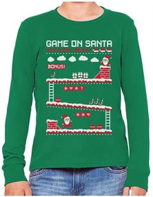 img 4 attached to 🎅 Ultimate Christmas Gamers Sleeve T Shirt for Medium Boys' Clothing