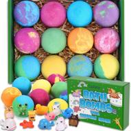 🛀 bubbleicious fun! exploding bath bombs with toys inside - 12 surprises for girls and boys, vegan essential oil fizzies kit - safe and sparkling kids' spa treat (package may vary) logo