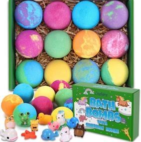 img 4 attached to 🛀 Bubbleicious Fun! Exploding Bath Bombs with Toys Inside - 12 Surprises for Girls and Boys, Vegan Essential Oil Fizzies Kit - Safe and Sparkling Kids' Spa Treat (Package May Vary)