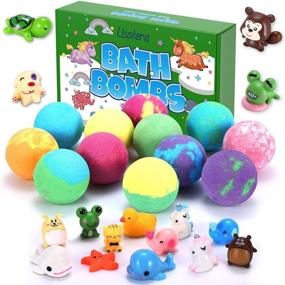 img 2 attached to 🛀 Bubbleicious Fun! Exploding Bath Bombs with Toys Inside - 12 Surprises for Girls and Boys, Vegan Essential Oil Fizzies Kit - Safe and Sparkling Kids' Spa Treat (Package May Vary)