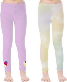 img 4 attached to 👧 V.&GRIN 2-Pack Girls Leggings: Find Stretchy, Comfortable Dance Tights & Yoga Pants for Kids 4-6X Years