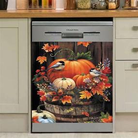 img 2 attached to Pumpkin Dishwasher Halloween Refrigerator Magnetic