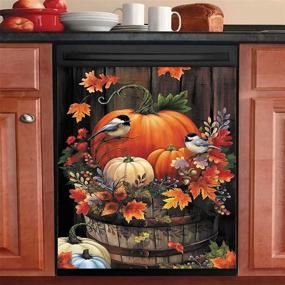 img 4 attached to Pumpkin Dishwasher Halloween Refrigerator Magnetic