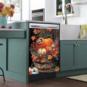 img 3 attached to Pumpkin Dishwasher Halloween Refrigerator Magnetic