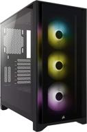 корпус corsair icue 4000x среднего размера логотип