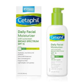 img 4 attached to 🌞 Cetaphil ежедневный увлажняющий крем для лица, SPF 15, без ароматов, 4 фунта, лучший для SEO