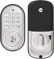 yale assure lock - satin nickel keypad door lock logo