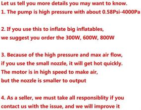 img 3 attached to 🔌 BOMPOW Electric Air Pump for Inflatables - Quick AC Pump (130W) - Ideal for Air Mattresses, Air Beds, Pool Toys, Rafts, and Boats - Black