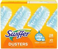 swiffer dusters dusting kit with 28 refills, starter handle included - pack of 29 logo