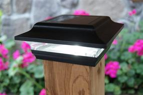 img 3 attached to 🌞 Enhance Your Outdoor Aesthetics with Classy Caps SL211B 4X4 Black Aluminum Imperial Solar Post Cap