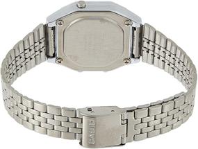 img 3 attached to ⌚ Casio Ladies Mid-Size Silver Digital Retro Watch: A Stylish Timepiece for Women - LA-680WA-1BDF