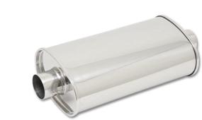 img 1 attached to 🚘 Vibrant Performance 1132 STREETPOWER Oval Muffler with 2.75-inch Inlet/Outlet (Center-Center)