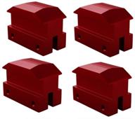 π΄ dewhel billet anodized red aluminum lift pads jack point floor jack bolt-ons for 6th gen camaro 2016-2018 (except convertible) logo