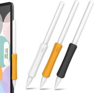 3 упаковки силиконового захвата для apple pencil второго поколения niutrendz, аксессуары с эргономичным дизайном, совместимые с магнитной зарядкой и двойным нажатием (белые аксессуары для планшетов) логотип