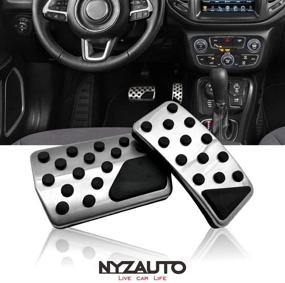 img 4 attached to NYZAUTO Non-Slip Foot Pedal Pads Compatible With Compass 07-16 / Patriot 09-16 / Journey