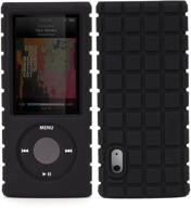 📱 black speck pixelskin rubberized case for ipod nano 5th generation logo