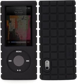 img 4 attached to 📱 Black Speck PixelSkin Rubberized Case for iPod Nano 5th Generation