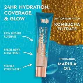 img 3 attached to 🌿 Urban Decay Hydromaniac Tinted Moisturizer, 30 Light Neutral - Longwear, Weightless Medium Coverage for Healthy, Glowing Skin - With Kombucha Filtrate & Marula Oil