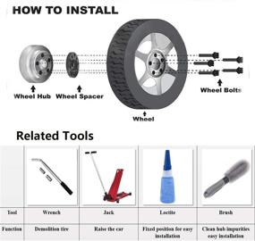 img 1 attached to 🔩 Кованые дистанционные кольца колесных дисков KSP с центрирующей втулкой 5x100 5x112, шаг резьбы 20 мм M14x1.5, диаметр центрирующей втулки 57.1 мм с шаровыми болтами, совместимые с Audi A3 A4 A6 A8 S4 S6 S8 Quattro TT (5 болтов)