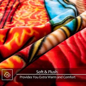 img 1 attached to 🛏️ JYK Korean Faux Mink Fleece Blanket Queen - Silky Soft Plush Warm Blanket for Autumn & Winter - Rose/Notre Dame Design