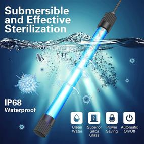 img 2 attached to 🐠 Enhance Your Aquatic Experience with the Submersible UV LED Aquarium Light: Adjustable Hood, Timer, and Waterproof Algae Bloom Clean Green Lamp, Ideal for Aquariums, Ponds, Sumps, or Swim Pools - 11W