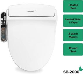 img 3 attached to SmartBidet SB-2000: The Ultimate Round Toilet Electric Bidet Seat – Heated, Hygienic & Customizable with Warm Air Dryer and Wash Functions