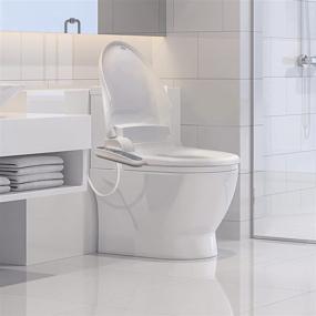 img 2 attached to SmartBidet SB-2000: The Ultimate Round Toilet Electric Bidet Seat – Heated, Hygienic & Customizable with Warm Air Dryer and Wash Functions