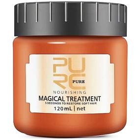 img 4 attached to 💆 PURC Magical Hair Treatment Mask - Advanced Molecular Hair Roots Treatment Professional Hair Conditioner, Restores Softness in just 5 Seconds, Ideal for Dry & Damaged Hair - 120ml