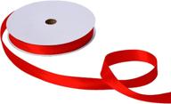 🎀 jillson roberts wholesale 1-inch double faced satin ribbon in 20 vibrant colors – red, 100 yards spool (bfr1009) logo