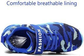 img 1 attached to 👟 KUNWFNIX Lightweight Breathable Sneakers: Athletic Shoes for Boys and Girls (5-14 Years Old)