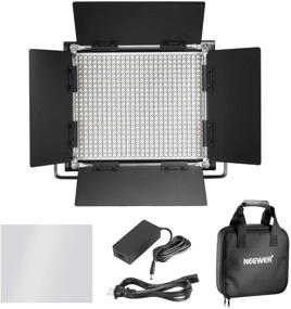 img 3 attached to 🎥 Neewer Bi-Color LED Video Light Kit with Battery and Charger - 660 LED with U Bracket and Barndoor (3200-5600K, CRI 96+), Adjustable Light Stand for Studio and YouTube Shooting - 2 Pack