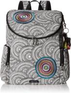 sakroots pacific backpack aqua world logo