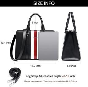 img 2 attached to 👜 BOSTANTEN Leather Handbag Designer: Elegant Women's Shoulder Handbags, Wallets, and Totes