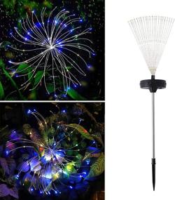 img 2 attached to 🎆 Oluote Fireworks String Lights, 150LEDs, 8 Modes, Bouquet Shape Chandeliers Starburst Fairy Lights for Festive Party Decoration, Halloween & Christmas (Multicolor)