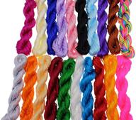 🎨 pamir tong full-colors 1.5mm satin/rattail silk cord - 20 bundles 300 yards - ideal for necklace, bracelet, and beading projects logo