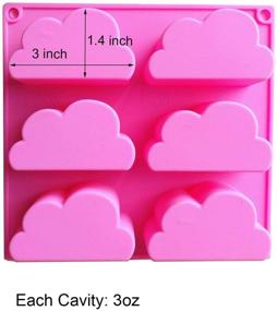 img 3 attached to 🌥️ MoldFun Cloud Silicone Molds: Versatile Baking, Crafting, and Candy Making Tray