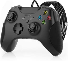 img 4 attached to 🎮 Wired Xbox One Controller with Audio Jack, Vibration Feedback - JORREP 6.6ft Wired Gamepad for Xbox One S/One X, Xbox Series X/S, PC Windows 7/8/10