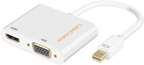 img 4 attached to 🔌 Мини DisplayPort в HDMI VGA адаптер, конвертер Thunderbolt 2 от CableCreation | Совместим с MacBook, MacBook Pro, Mac Mini, Surface Pro 3/4/5/6 | Белый