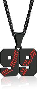 img 4 attached to Stainless Steel Baseball Necklace for Boys - Inspiring Baseball Jewelry