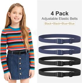 img 3 attached to JASGOOD Adjustable Elastic Children Toddlers Boys' Accessories ~ Belts