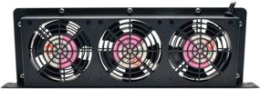 img 1 attached to TRIPP LITE Rack Enclosure Server Cabinet Fan Tray 1U - Вентиляторная решетка с высокопроизводительными вентиляторами - 3 вентилятора, 210 CFM, 120V - Черный.