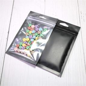 img 3 attached to 💫 Vibrantly Colored Metallic Ziplock Bags by QQ Studio: Add Glamour to Your Storage Solutions!