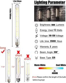 img 3 attached to HXMLS Dimmable Incandescent Equivalent 11 8Inch（4