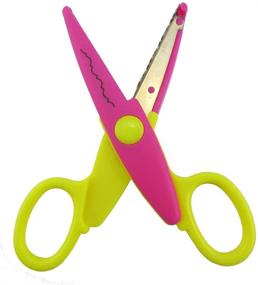 img 2 attached to 🎨 Vibrant Honbay Pack of 6 Assorted Colors Kids Smart Paper Edger Scissors: Perfect for Teachers, Students, Crafts, Scrapbooking, DIY Photos, Album, Decorative Projects!