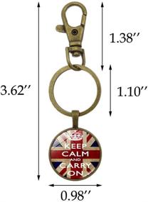 img 3 attached to Keychains England Retractable Decorations Pcs【1797】