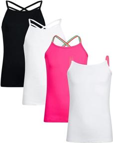 img 4 attached to 👚 Dreamstar Girls Cami Tank Top: Stylish and Versatile Girls' Clothing for Tops, Tees & Blouses