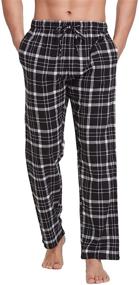 img 4 attached to CYZ Black Red Gingham Cotton Flannel Pajama Pants - Size M